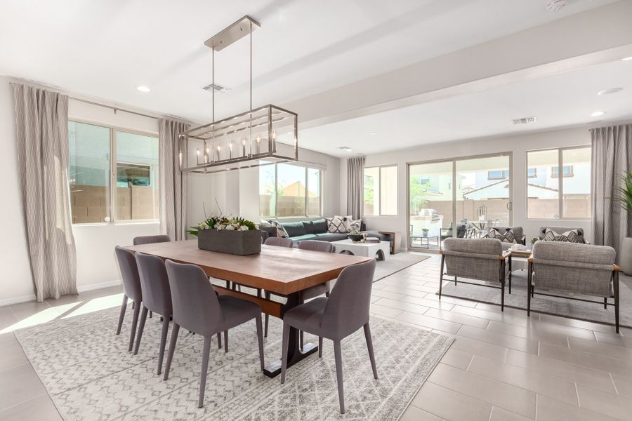 Representative furnished interior of a home built from the 40R1 by Taylor Morrison in Rancho Mercado, Surprise (Image 12).