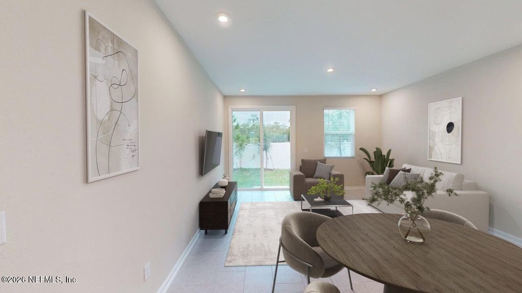 Furnished interior view inside a new home in Egret Creek, Jacksonville (Image 4).