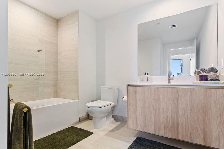 Furnished interior view inside a new home in , Miami (Image 7). Furnished interior view inside a new home in , Miami (Image 7).