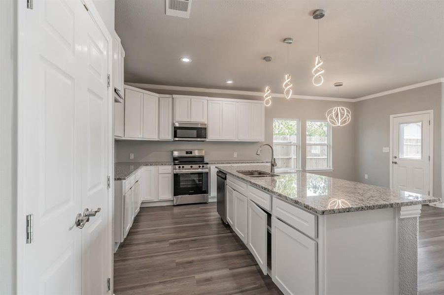 Furnished interior view inside a new home in , Fort Worth (Image 10).