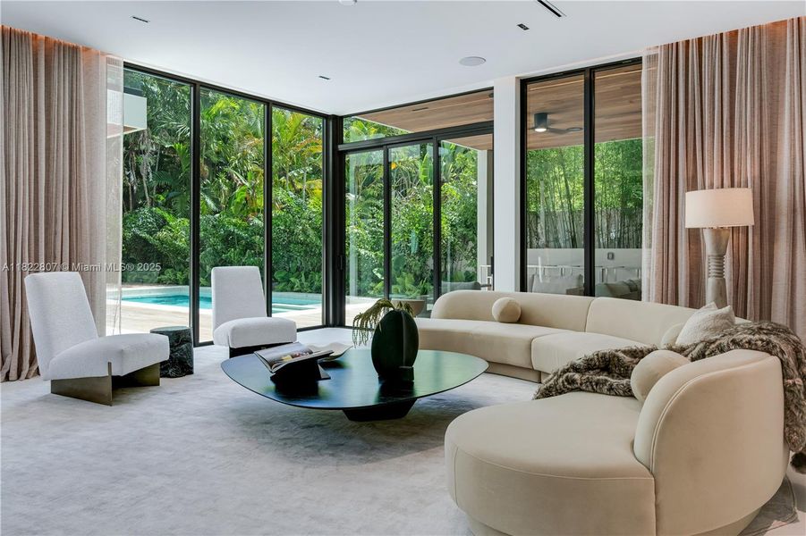 Furnished interior view inside a new home in , Miami (Image 53). Furnished interior view inside a new home in , Miami (Image 53).