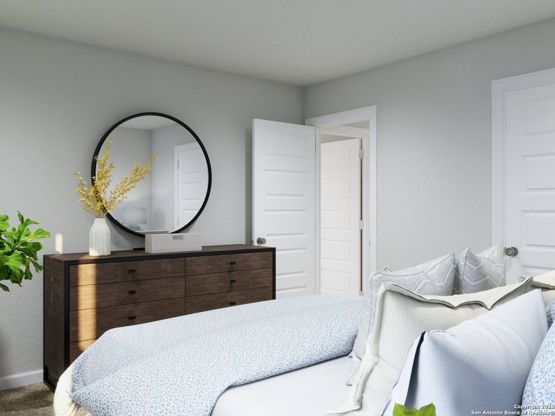 Furnished interior view inside a new home in Katzer Ranch, Converse (Image 6).