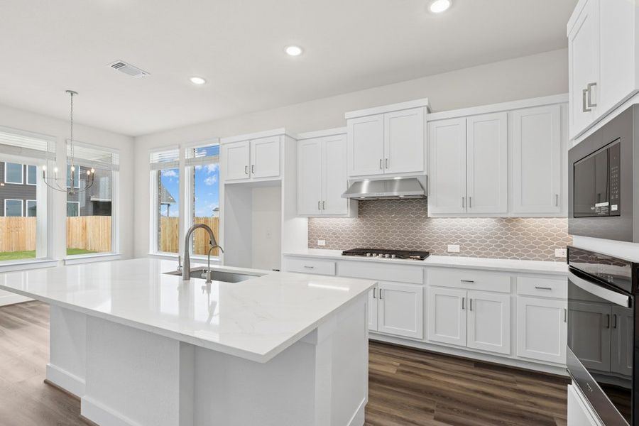 Furnished interior view inside a new home in Blackhawk, Pflugerville (Image 7).