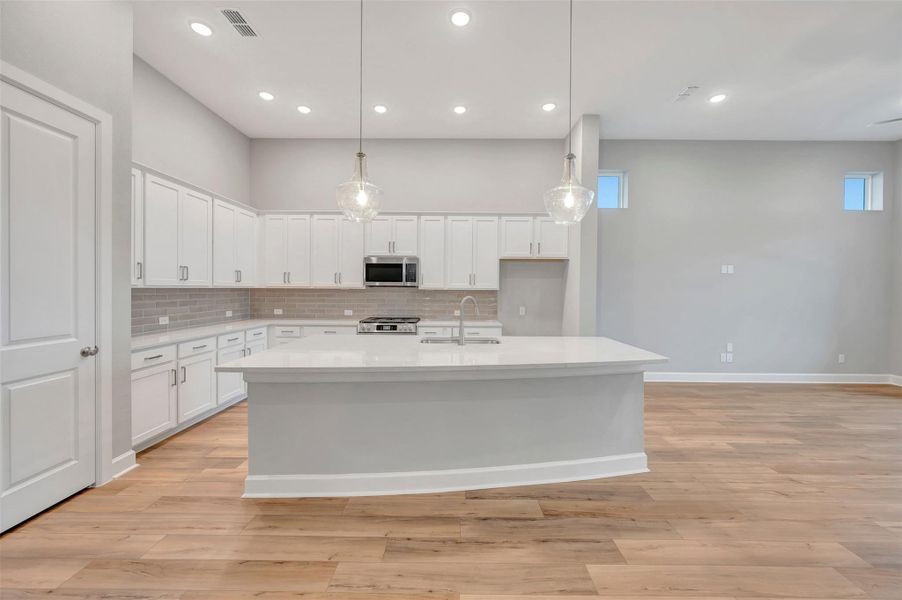 Furnished interior view inside a new home in Pomona - Reserve Collection, Manvel (Image 4). Furnished interior view inside a new home in Pomona - Reserve Collection, Manvel (Image 4).