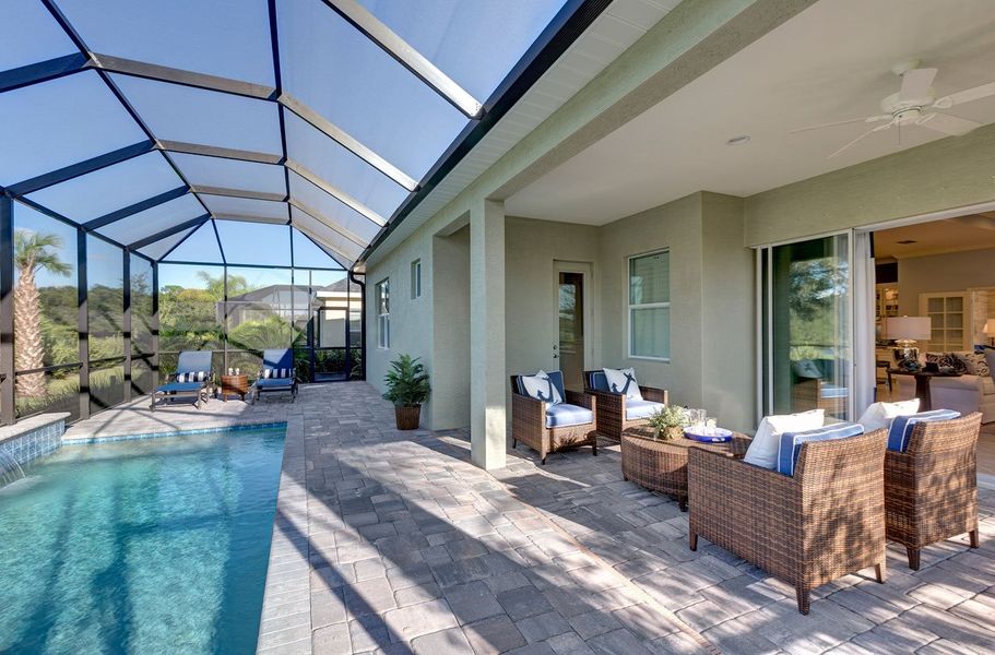 Representative exterior details of a home built from the Bright Meadow 2 by Neal Communities in Grand Palm, Venice (Image 3).