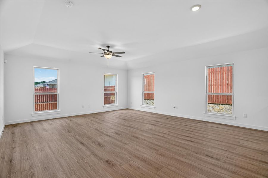 Representative unfurnished interior of a home built from the Belford by Cheldan Homes in Trail Creek, Cleburne (Image 24). Representative unfurnished interior of a home built from the Belford by Cheldan Homes in Trail Creek, Cleburne (Image 24).