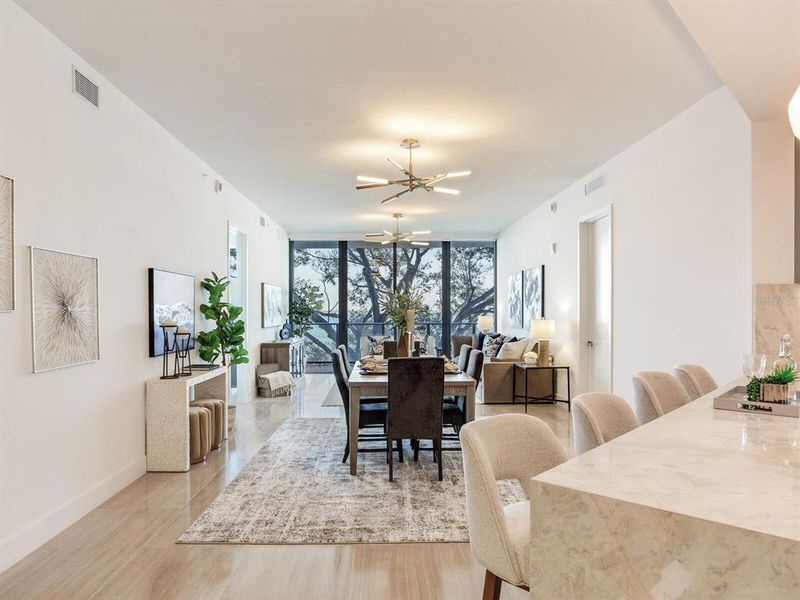 Furnished interior view inside a new home in , Tampa (Image 9).