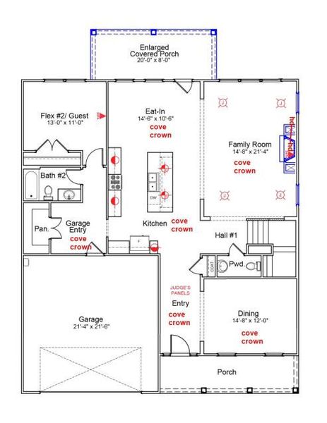2D floor plan layout of this home in , Summerville, SC (Image 4).
