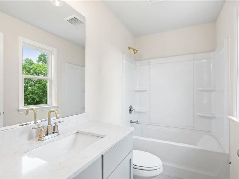 Furnished interior view inside a new home in Wehunt Meadows, Hoschton (Image 12).