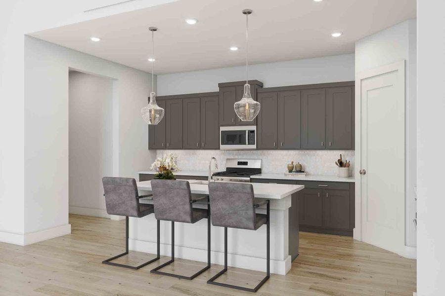 Furnished interior view inside a new home in The Arbor At Pecan Ridge, Fulshear (Image 5).