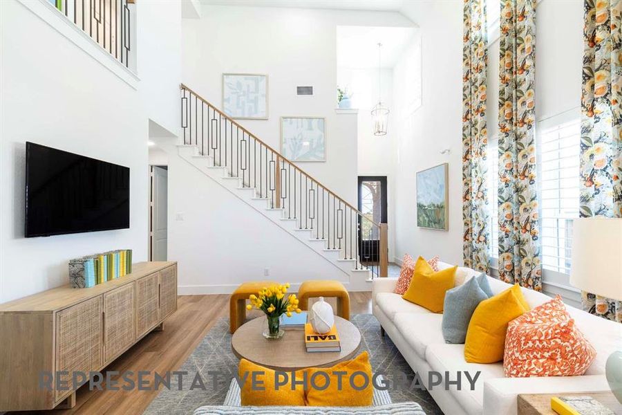 Furnished interior view inside a new home in Aster Park, McKinney (Image 15). Furnished interior view inside a new home in Aster Park, McKinney (Image 15).