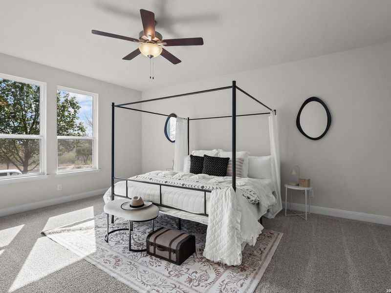 Furnished interior view inside a new home in Ladera, San Antonio (Image 27).