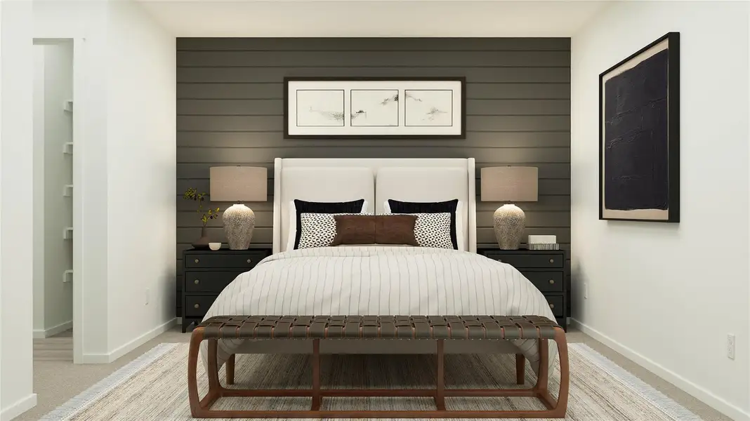Furnished interior view inside a new home in Santa Fe Village, Cleveland (Image 17).