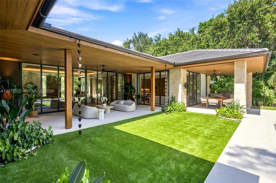 Exterior details and patio area of a home in , Miami (Image 35). Exterior details and patio area of a home in , Miami (Image 35).
