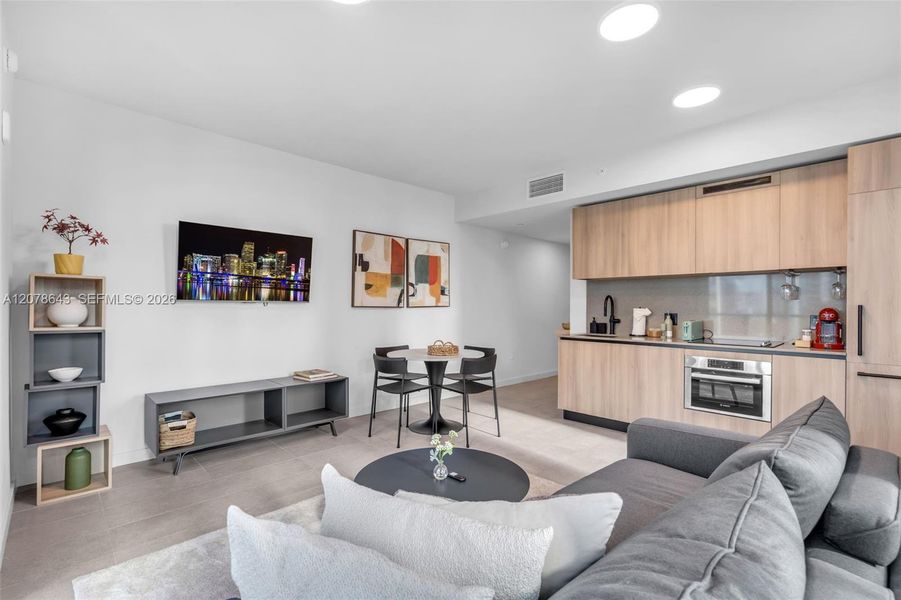 Furnished interior view inside a new home in , Miami (Image 4).