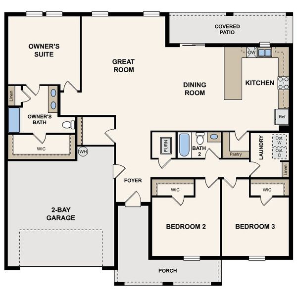 2D floor plan layout of this home in Sugarmill Woods, Homosassa, FL (Image 2). 2D floor plan layout of this home in Sugarmill Woods, Homosassa, FL (Image 2).