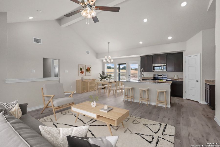 Furnished interior view inside a new home in , Poteet (Image 16).