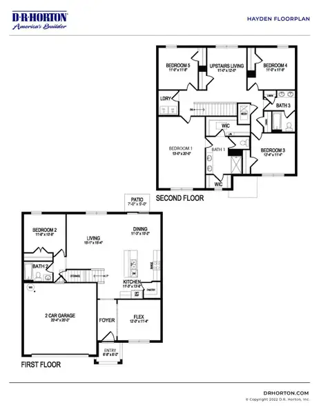 2D floor plan layout of this home in Harmony West, St. Cloud, FL (Image 3). 2D floor plan layout of this home in Harmony West, St. Cloud, FL (Image 3).