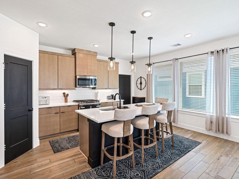 Furnished interior view inside a new home in Bridgeland, Cypress (Image 15). Furnished interior view inside a new home in Bridgeland, Cypress (Image 15).