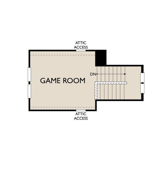 2D floor plan layout for the Givhans by Ashton Woods in Midtown at Nexton, Summerville, SC (Image 3).