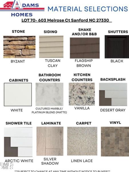 Lot70 Color Selections Lot70 Color Selections