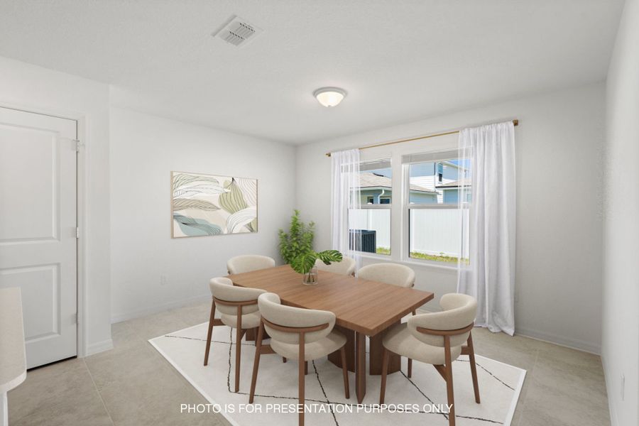 Furnished interior view inside a new home in Wells Landing, Jacksonville (Image 6).