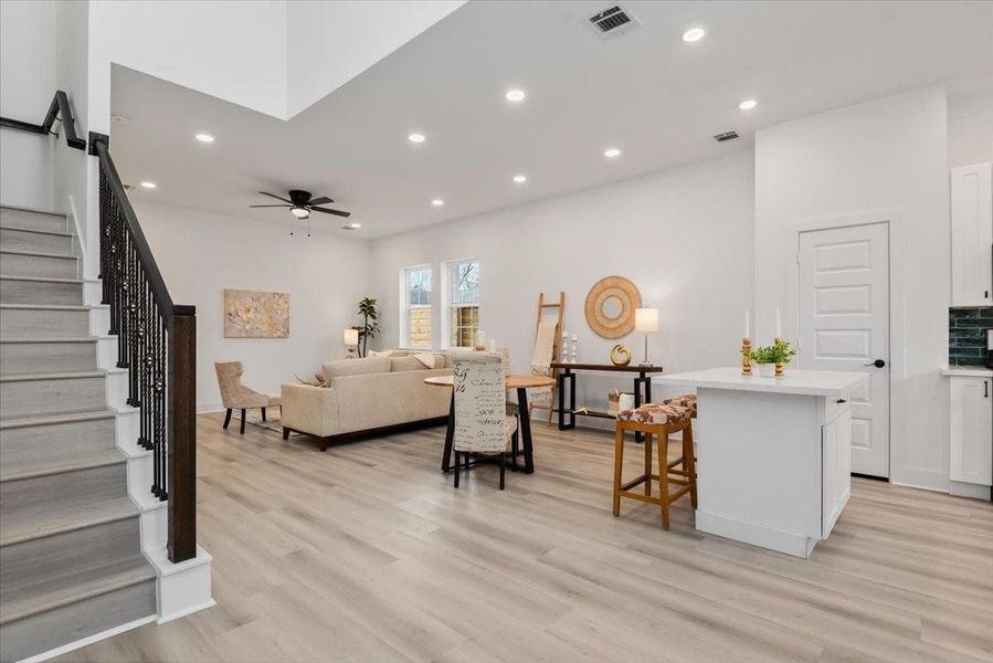 Furnished interior view inside a new home in , Houston (Image 17).