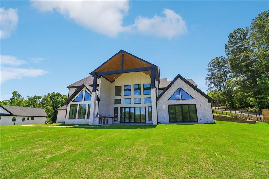 Front exterior of a new home in , Buford, GA, highlighting curb appeal (Image 28). Front exterior of a new home in , Buford, GA, highlighting curb appeal (Image 28).