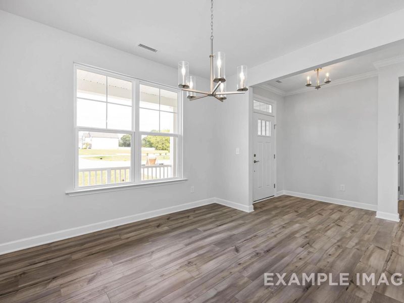 Spacious, unfurnished interior of a new home in Retreat at North Main, Lillington (Image 7).
