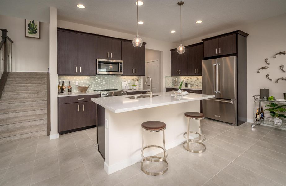Furnished interior view inside a new home in Forest – Townhomes, Lake Worth (Image 2). Furnished interior view inside a new home in Forest – Townhomes, Lake Worth (Image 2).