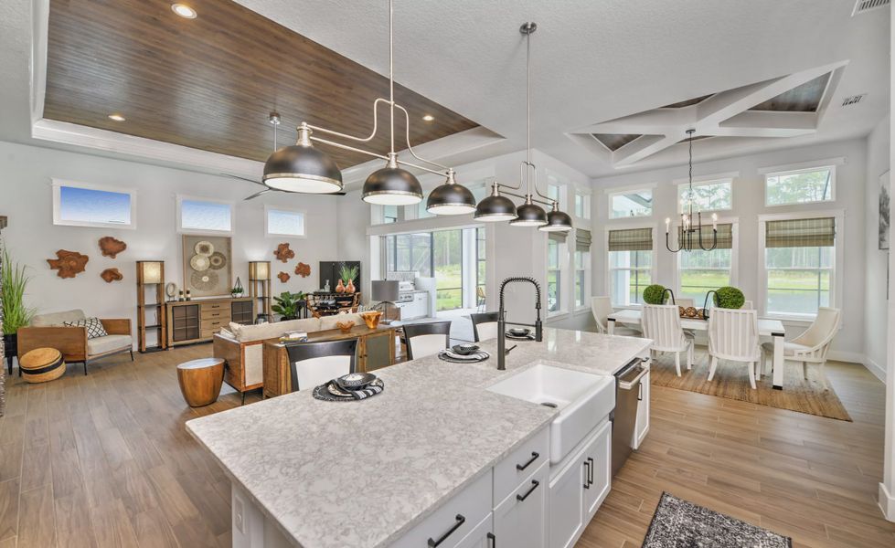 Furnished interior view inside a new home in Plantation Bay, Ormond Beach (Image 15).