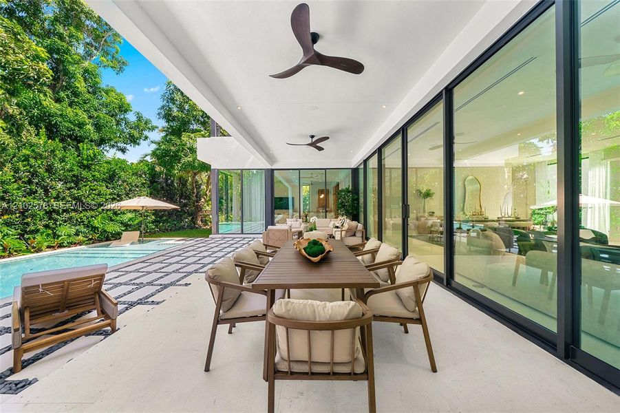 Exterior details and patio area of a home in , Miami (Image 32).