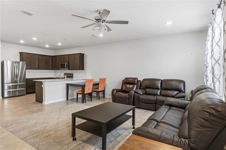 Furnished interior view inside a new home in , Orlando (Image 7). Furnished interior view inside a new home in , Orlando (Image 7).