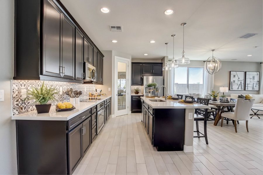 Furnished interior view inside a new home in Castillo at Anderson Parc, Buckeye (Image 14). Furnished interior view inside a new home in Castillo at Anderson Parc, Buckeye (Image 14).