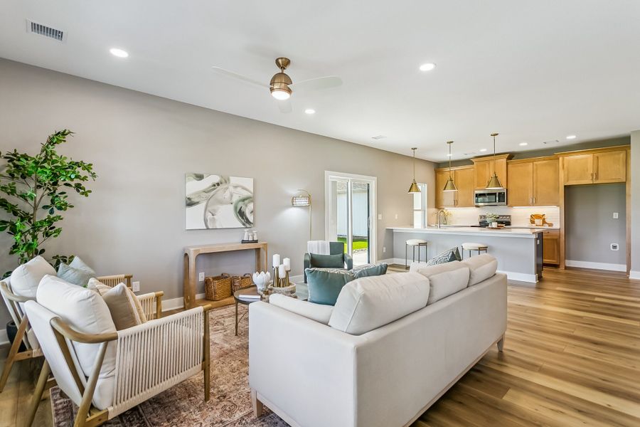 Furnished interior view inside a new home in The Courtyards at The Moorings, Wichita (Image 5).