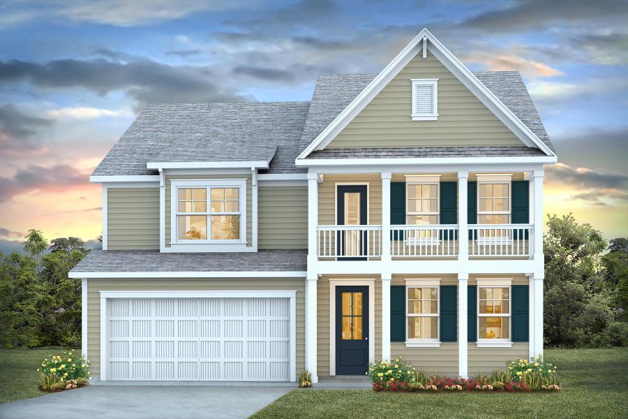 Representative exterior photo of a completed home built from the HARBOR OAK by D.R. Horton in Ranch Haven, Murrells Inlet, SC (Image 5).