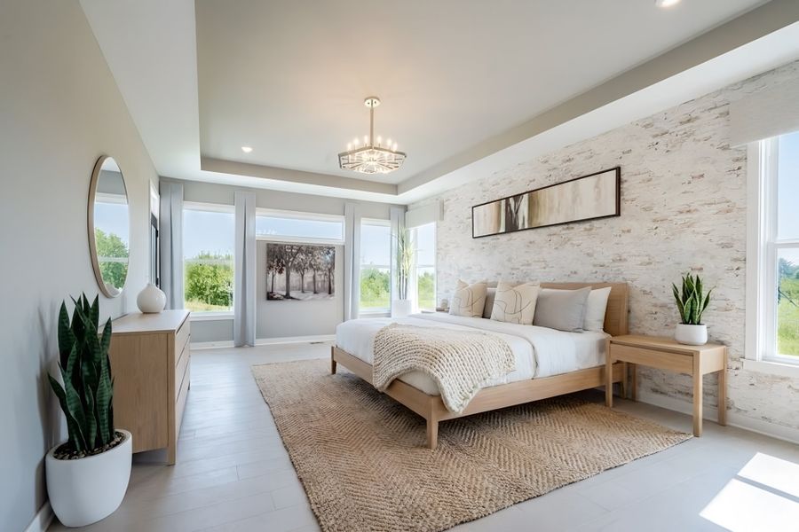 Furnished interior view inside a new home in Woodberry, Canton (Image 22).