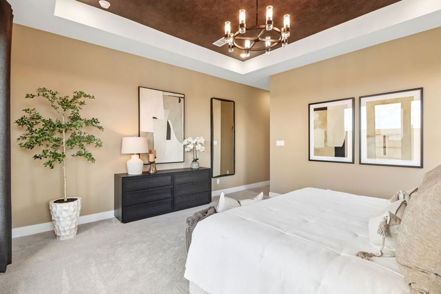 Furnished interior view inside a new home in Blue Creek Trails, Richmond (Image 18). Furnished interior view inside a new home in Blue Creek Trails, Richmond (Image 18).