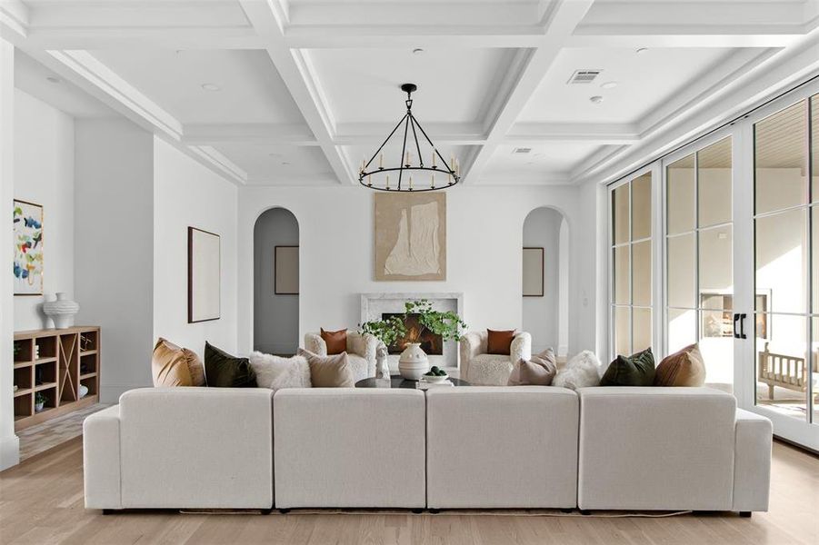 Furnished interior view inside a new home in , Dallas (Image 38).