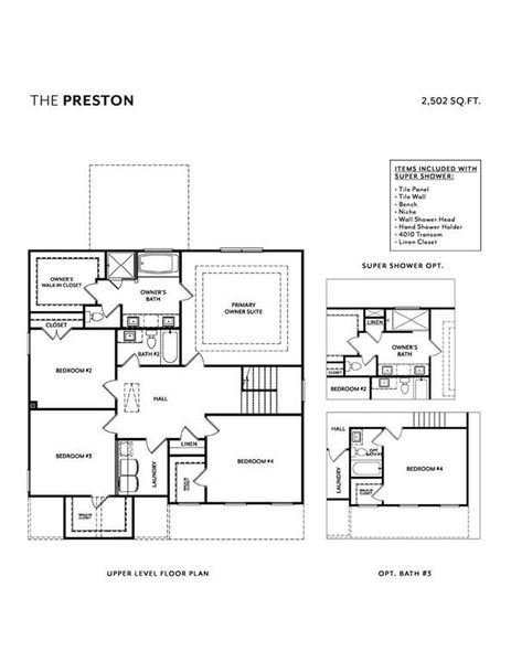 2D floor plan layout of this home in , Buford, GA (Image 4).