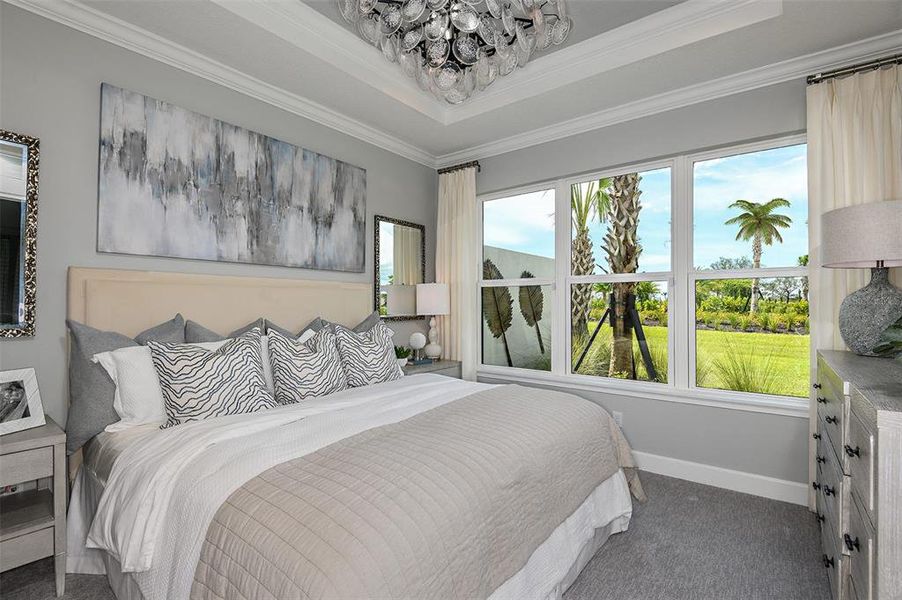 Furnished interior view inside a new home in Esplanade at Wellen Park, Englewood (Image 21).