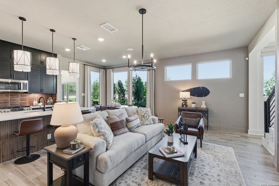 Furnished interior view inside a new home in Prominence, San Antonio (Image 11).