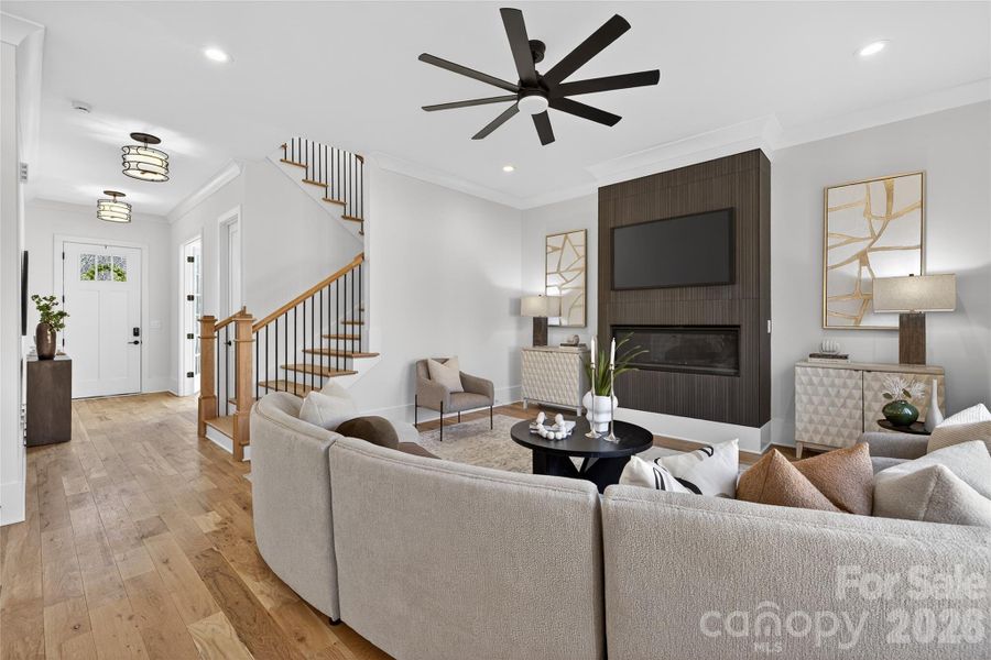 Furnished interior view inside a new home in , Charlotte (Image 12).