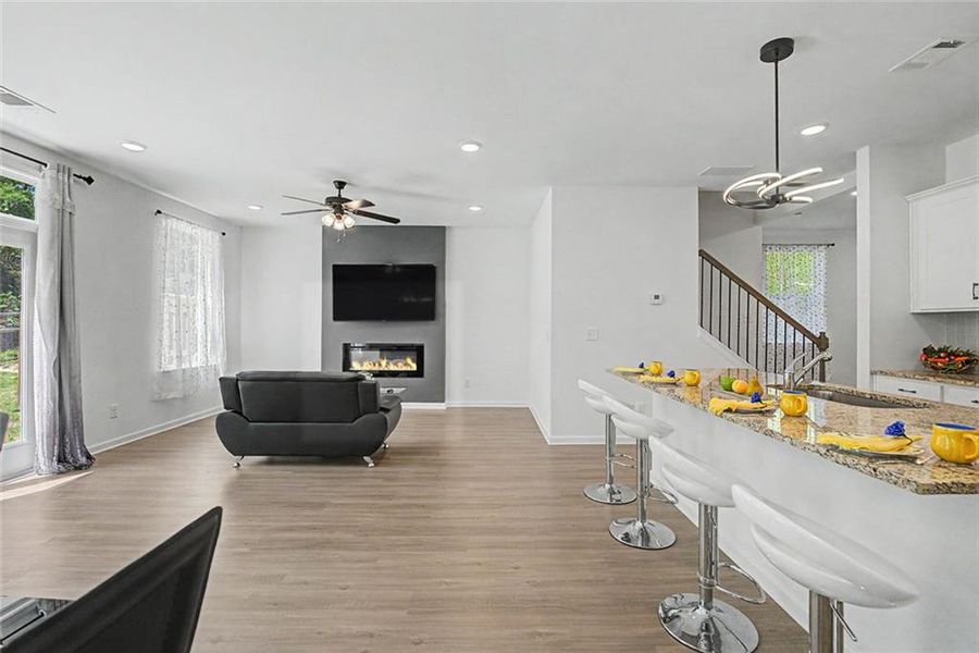 Furnished interior view inside a new home in , Atlanta (Image 15).