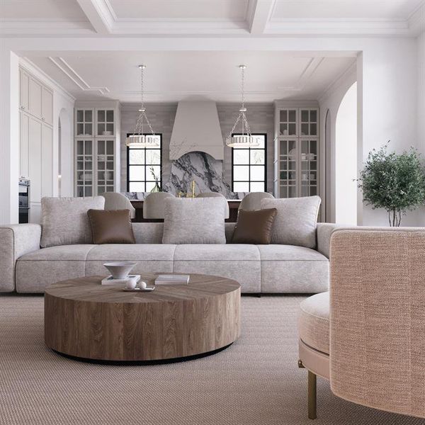 Furnished interior view inside a new home in , Dallas (Image 11).