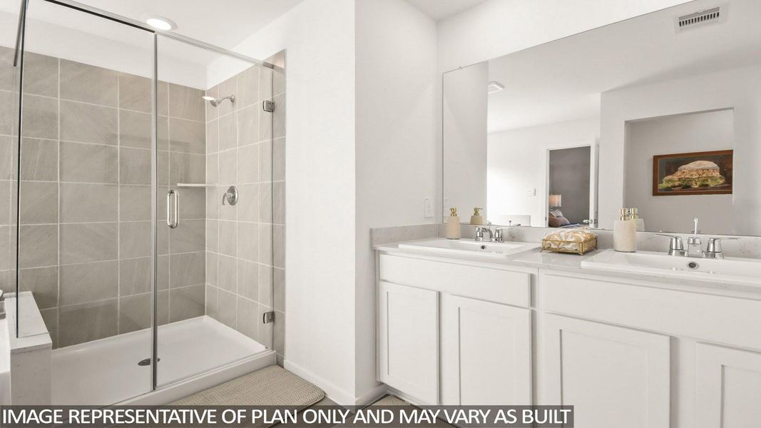 Furnished interior view inside a new home in River Ranch Trails, Dayton (Image 12).