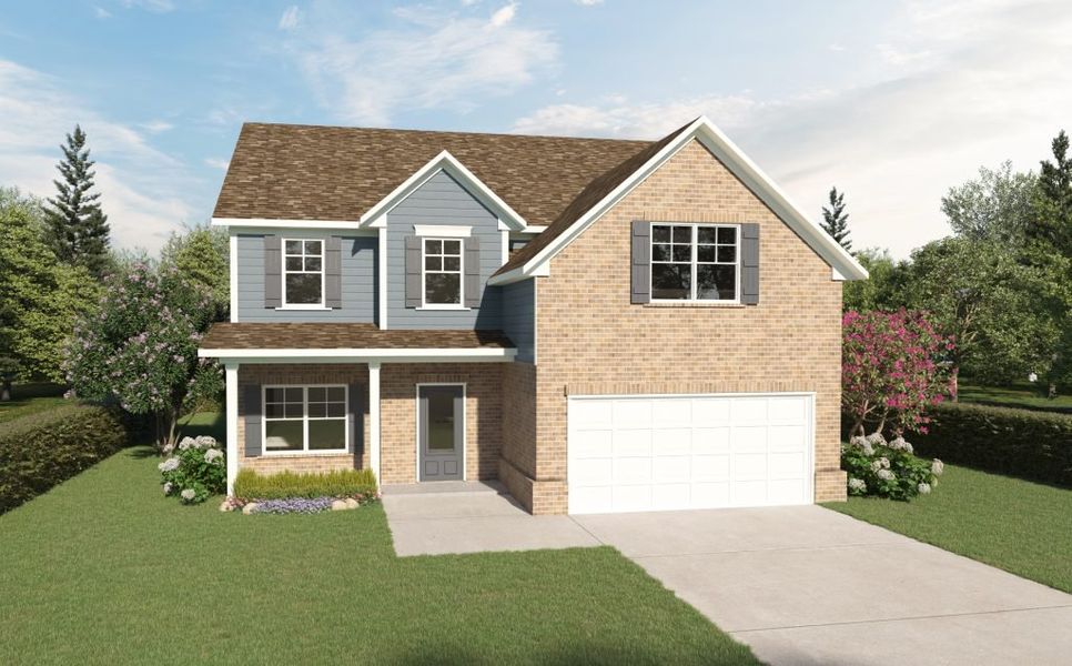 Representative exterior photo of a completed home built from the The Drake by Direct Residential Communities in The Hills at Cedar Creek, Winder, GA (Image 2). Representative exterior photo of a completed home built from the The Drake by Direct Residential Communities in The Hills at Cedar Creek, Winder, GA (Image 2).
