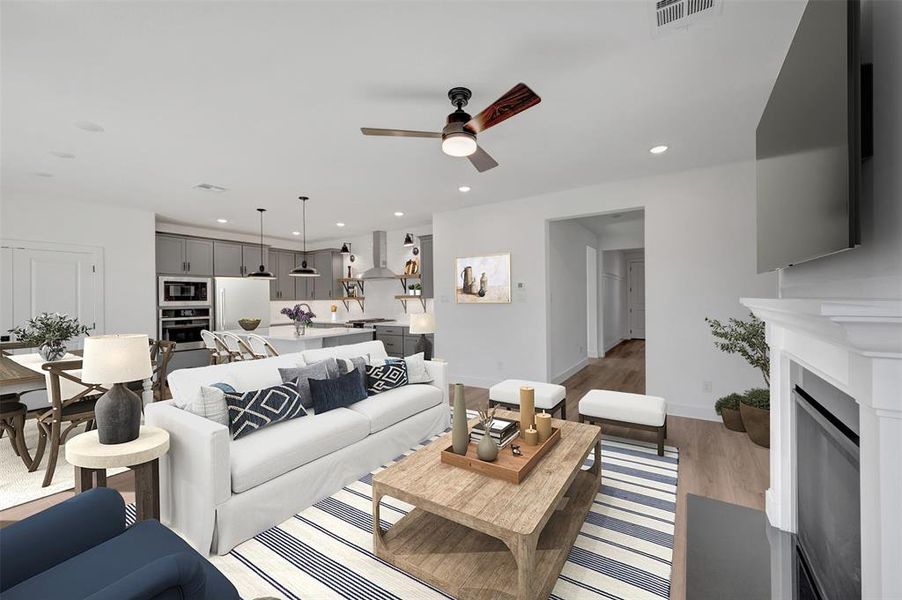 Furnished interior view inside a new home in Heritage Ranch, Sherman (Image 25).