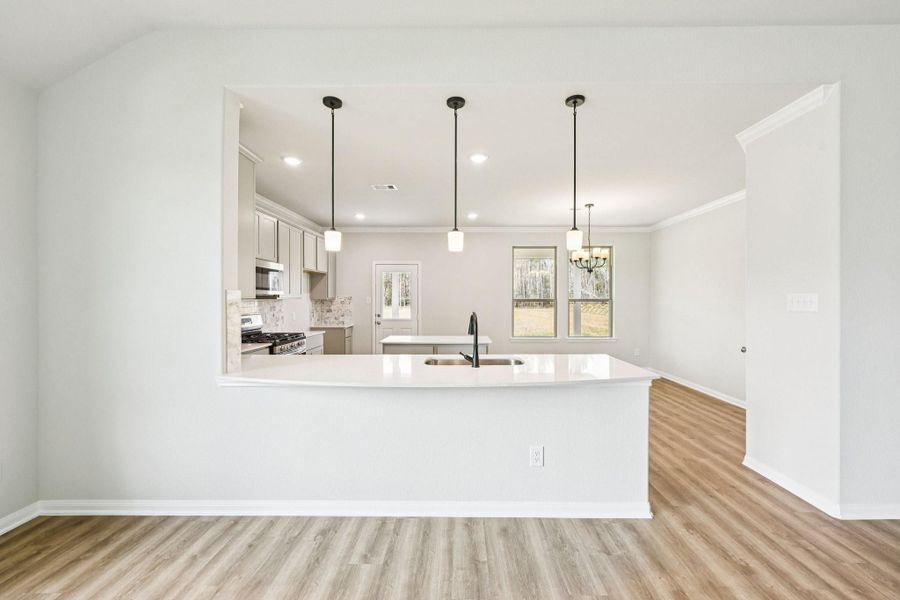 Furnished interior view inside a new home in Barton Place, Cleveland (Image 4).