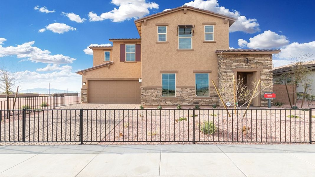 Representative exterior photo of a completed home built from the Revere by Taylor Morrison in Combs Ranch Landmark Collection, San Tan Valley, AZ (Image 20).